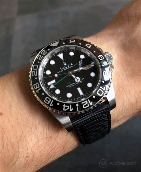 best rubber strap for rolex gmt|Rolex gmt master ii straps.